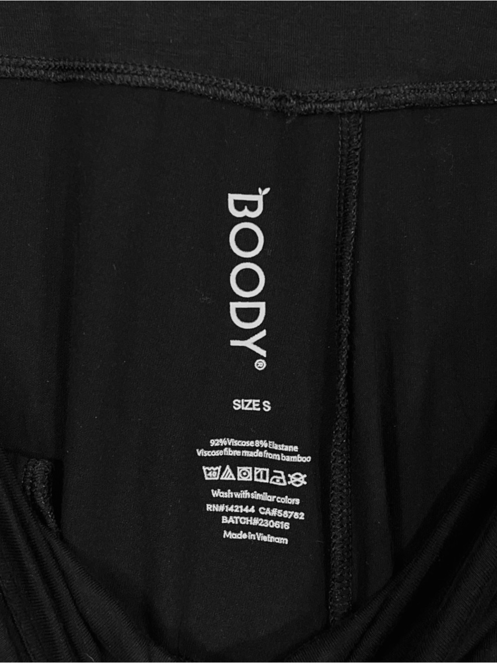 Boody Downtine Lounge Pants in Black Size Small in Heavyweight Bamboo Jersey - Picture 10 of 11